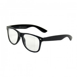 Brýle wayfarer černé čiré