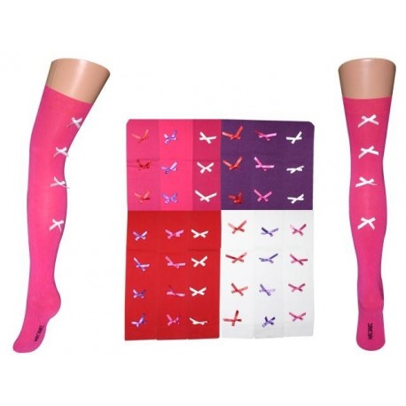 Nadkolenky s mašličkami