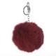 Soft Rabbit Fur Ball Pom Pom Keychain
