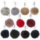 Soft Rabbit Fur Ball Pom Pom Keychain
