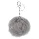 Soft Rabbit Fur Ball Pom Pom Keychain