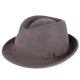 ELEGANT 100% WOOL TRILBY HAT WATERPROOF & CRUSHABLE HANDMADE IN ITALY