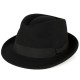 ELEGANT 100% WOOL TRILBY HAT WATERPROOF & CRUSHABLE HANDMADE IN ITALY