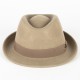ELEGANT 100% WOOL TRILBY HAT WATERPROOF & CRUSHABLE HANDMADE IN ITALY