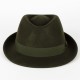 ELEGANT 100% WOOL TRILBY HAT WATERPROOF & CRUSHABLE HANDMADE IN ITALY
