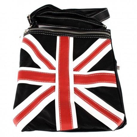 BLACK UNION JACK DESIGN SMALL SHOULDER BAG