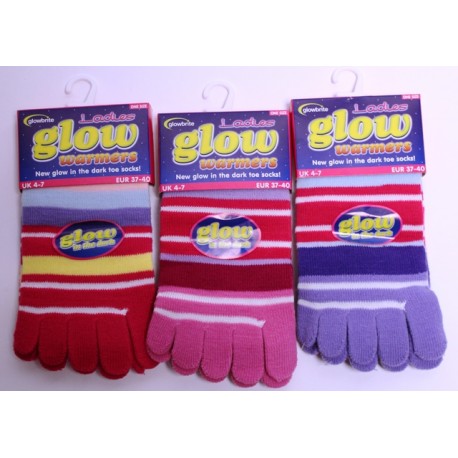 Svíticí prstové ponožky 