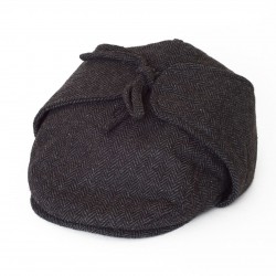 COUNTRY STYLE WOOL BLEND IVY FLAT CAP WITH EARFLAPS