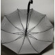 Vystřelovací deštník s bílými puntíky